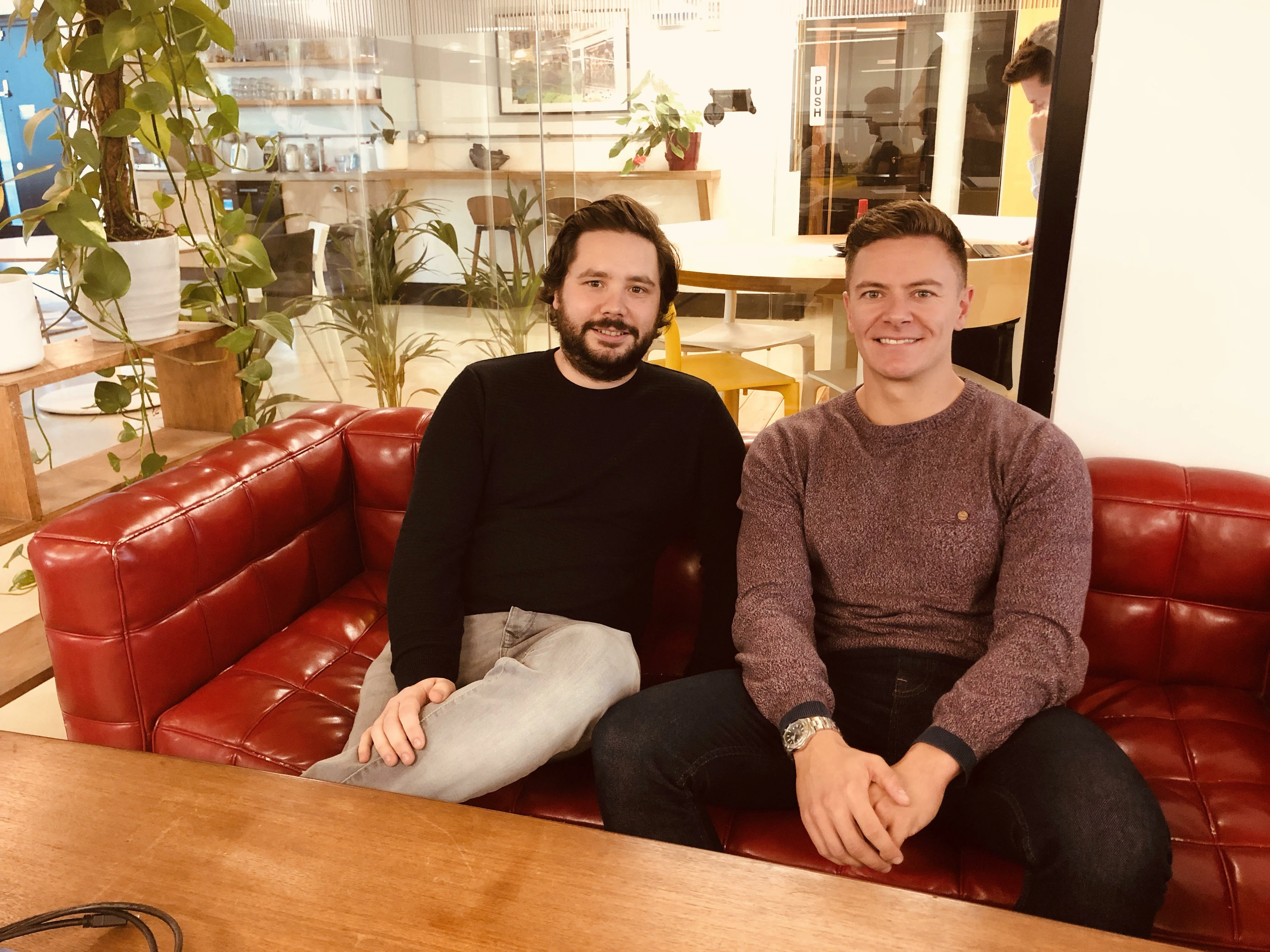 Tickr co-founders Matt Latham and Tom McGillycuddy