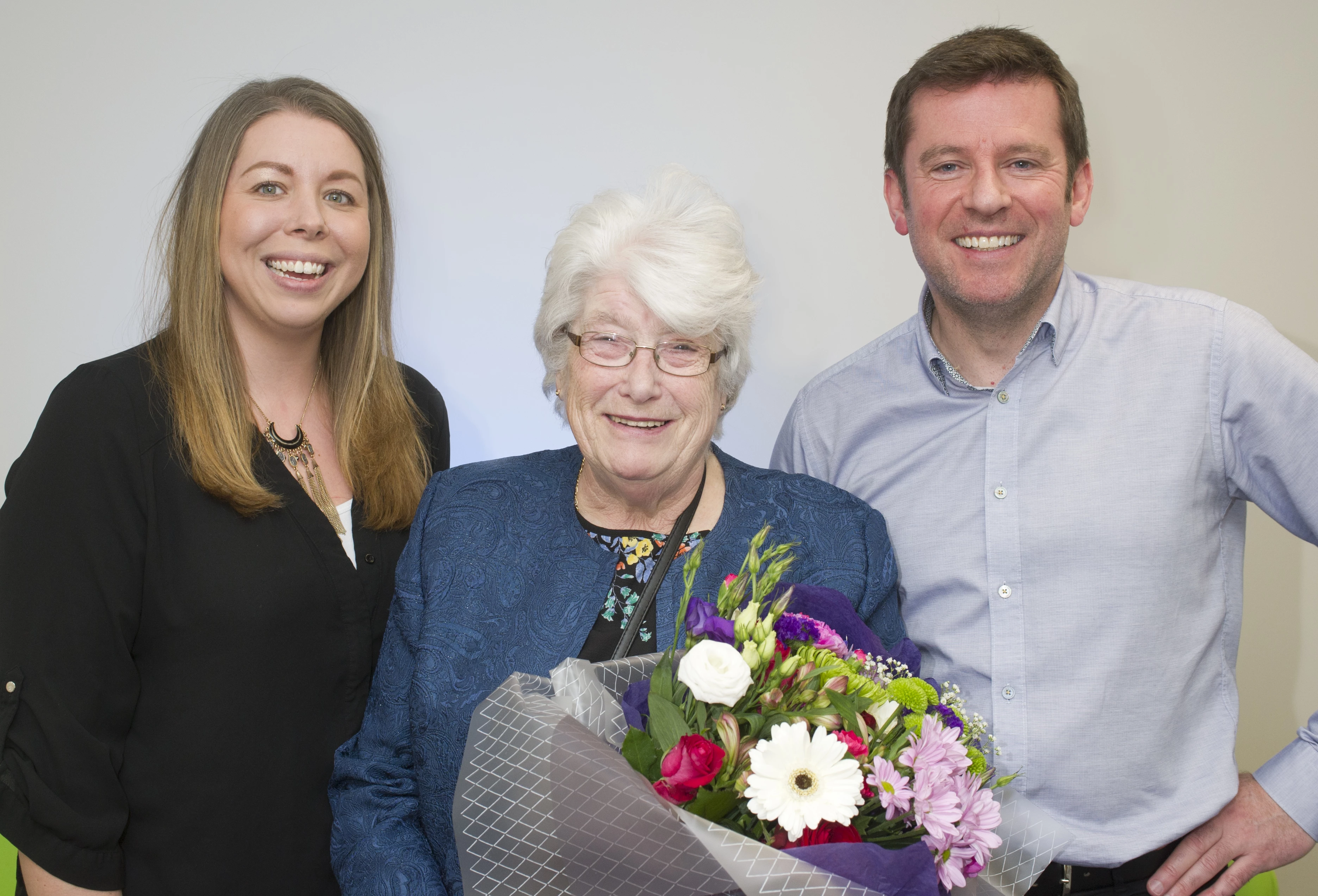 Nicola Taylor, Mary Robinson, MBE, David Harrison