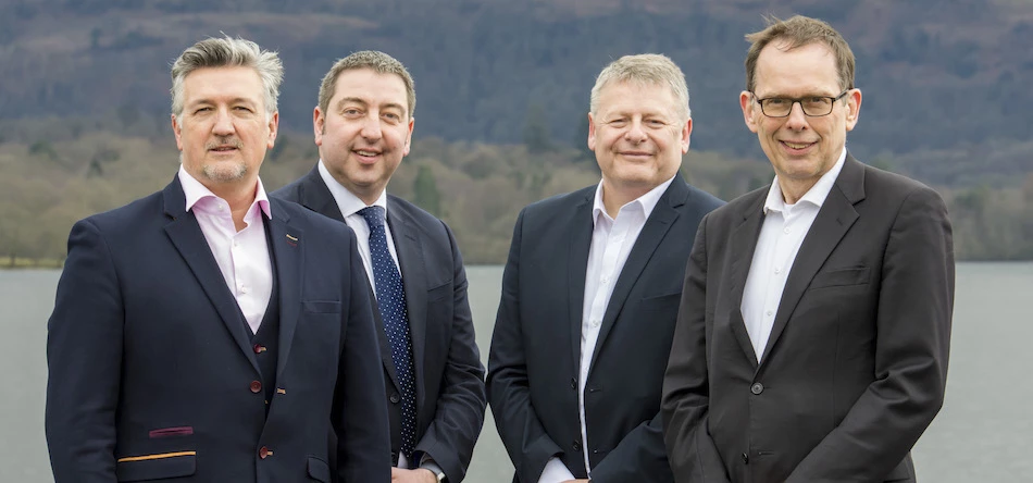 L-R: Simon Hall (Coeus), Dave Furlong (Maven), Grant Peggie (British Business Bank) and Chris Eccles (Coeus)