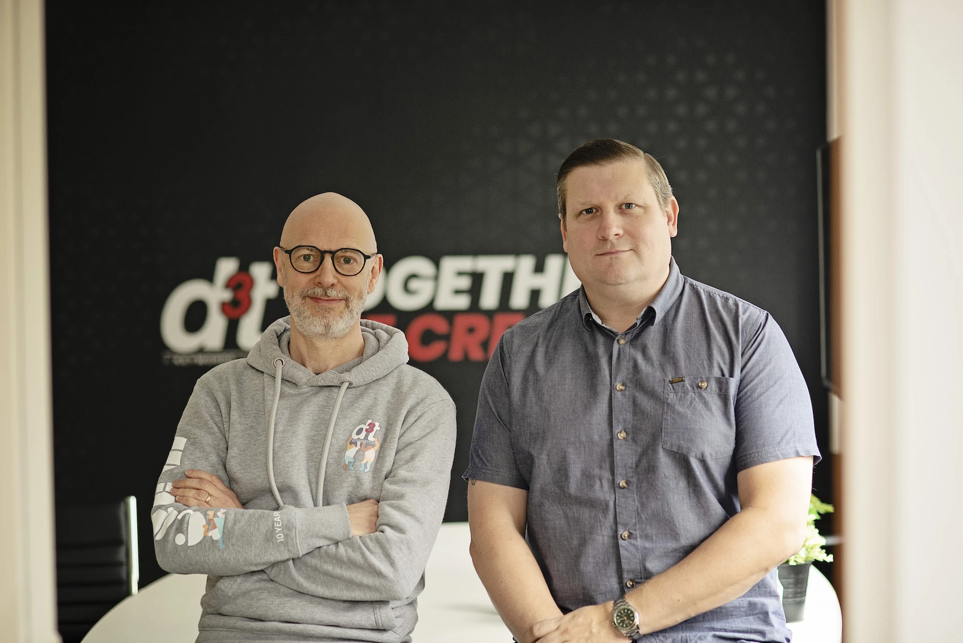 L-r: Co-founders of d3t, Steve Powell and Jamie Campbell