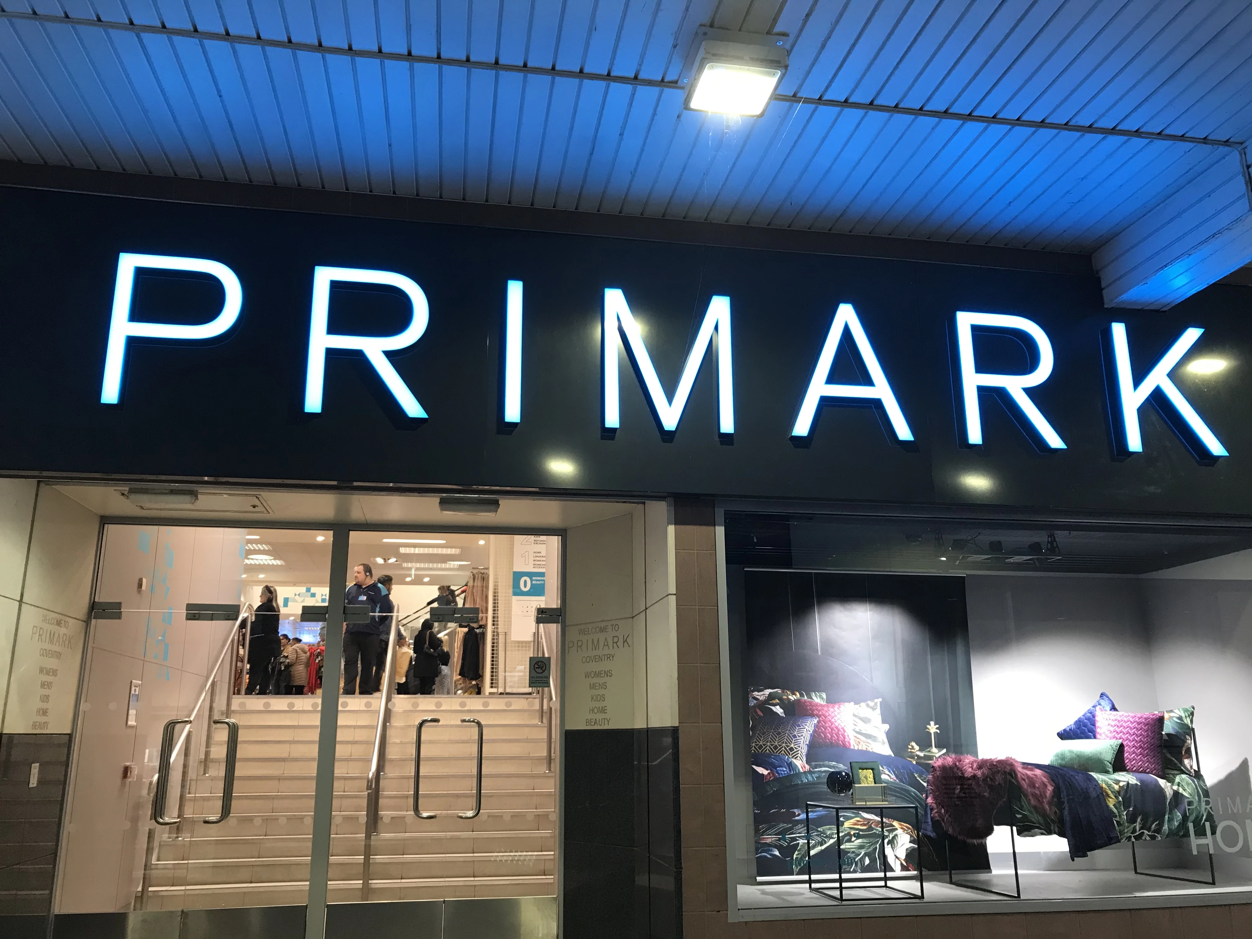 Side entrance to Coventry Primark store