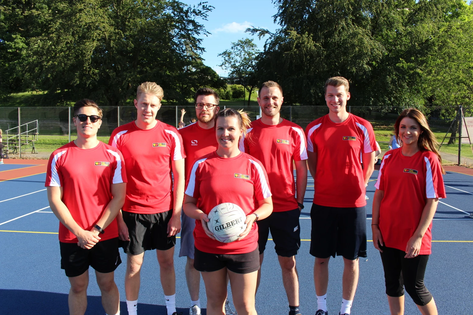 Vail Williams' team at a recent charity netball event
