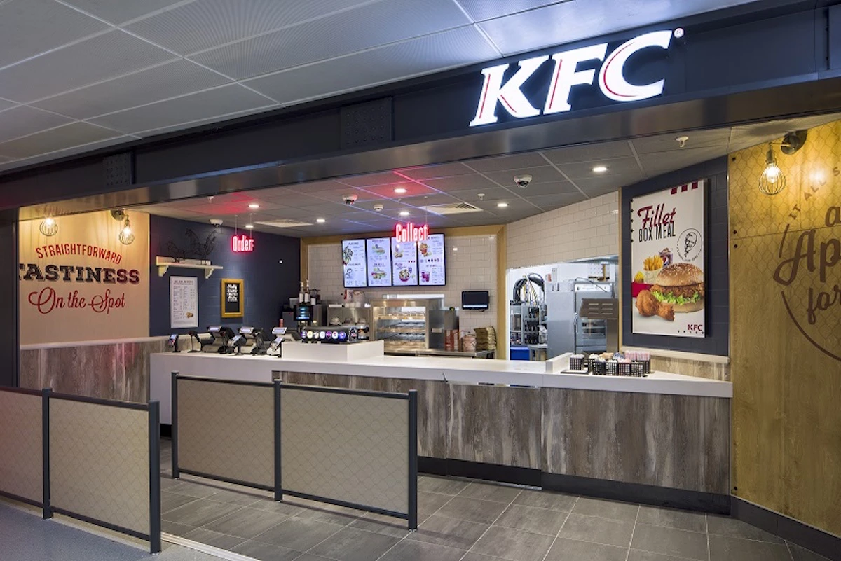 The KFC concession at Manchester Airport.