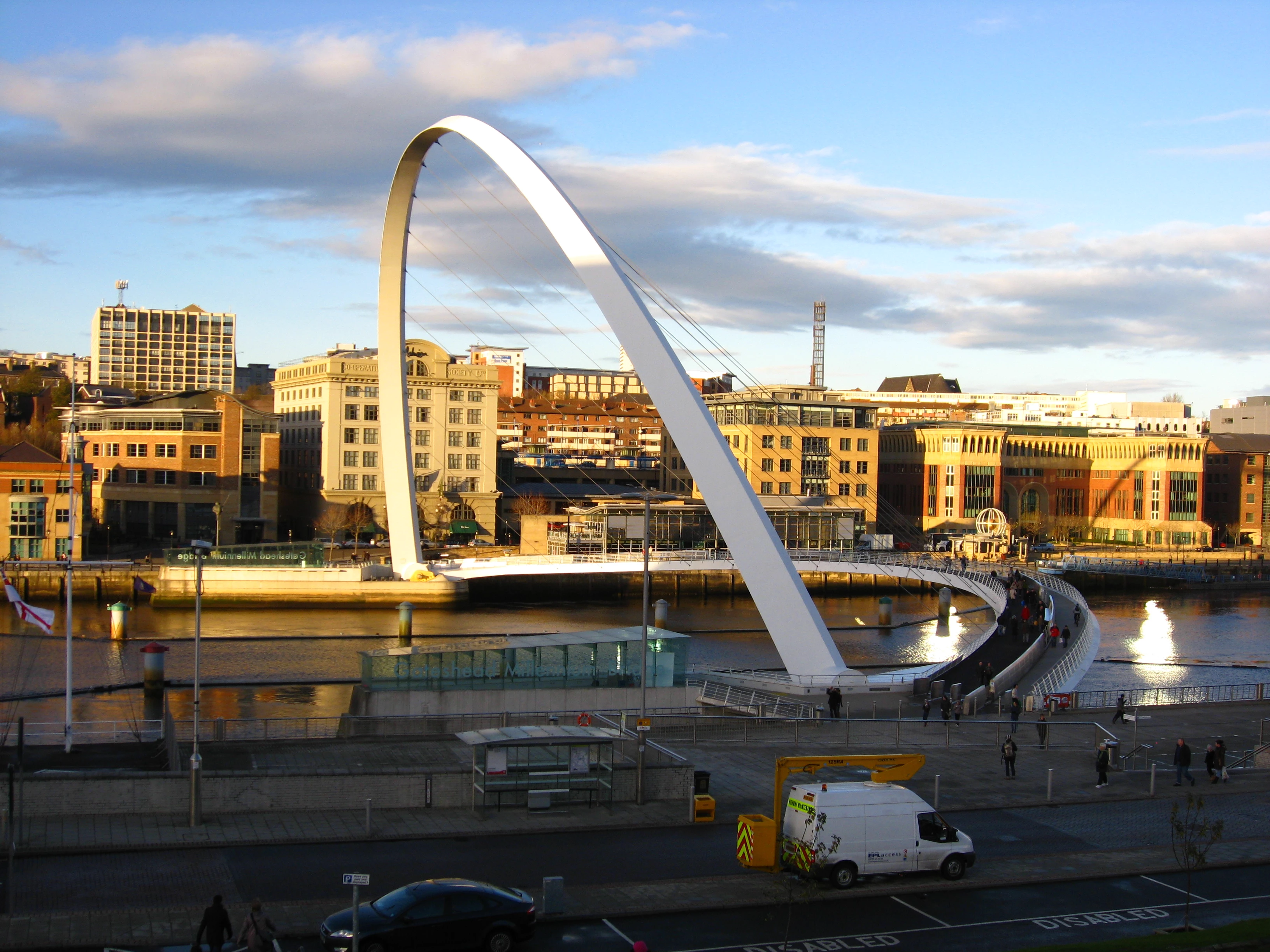 The Millennium Bridge - Newcastle Gateshead Quayside