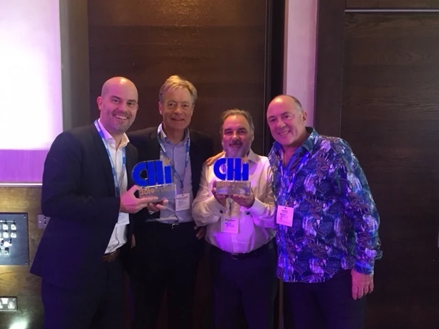 From left to right: Reto Aschwanden (Head BD&L and Head Partner+Brands at Galenica), Torvald De Coverly Veale (CEO – Brands & Business Builder – Consumer Goods and Healthcare) Mervyn Caldwell, David Gray