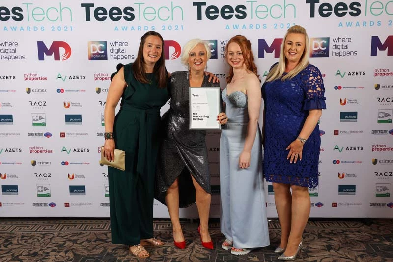 Mags Bradshaw, who runs one of the businesses pitching for funding, at the recent Tees Tech Awards