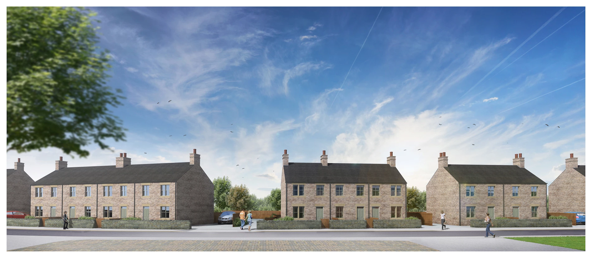 22 new homes will be built in the Nidderdale village of Dacre Banks. 