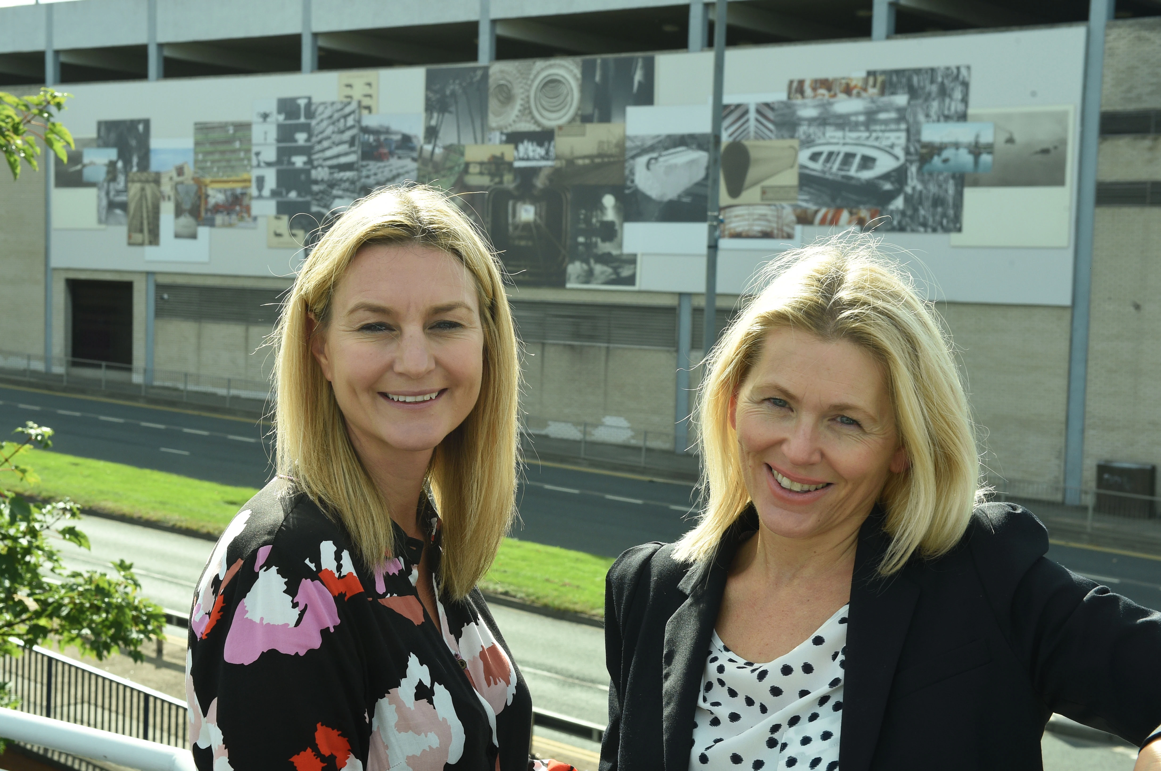 Castlegate Shopping Centre's Manager Karen Eve and Creative Business Collaboration Founder Max Freer