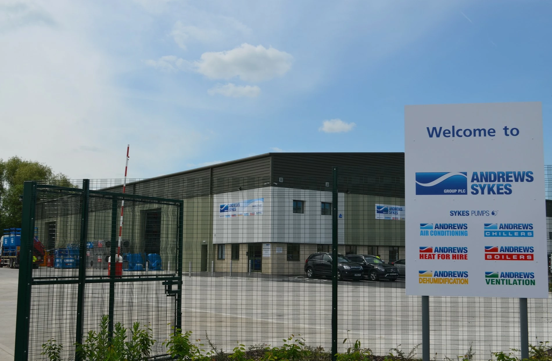 The new Andrews Sykes depot in Doncaster.