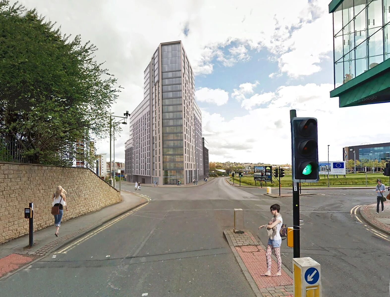 A CGI of Hawks Mill