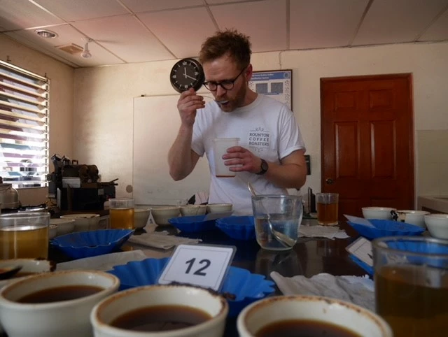 Head Roaster of Rounton Coffee Roasters, David Burton