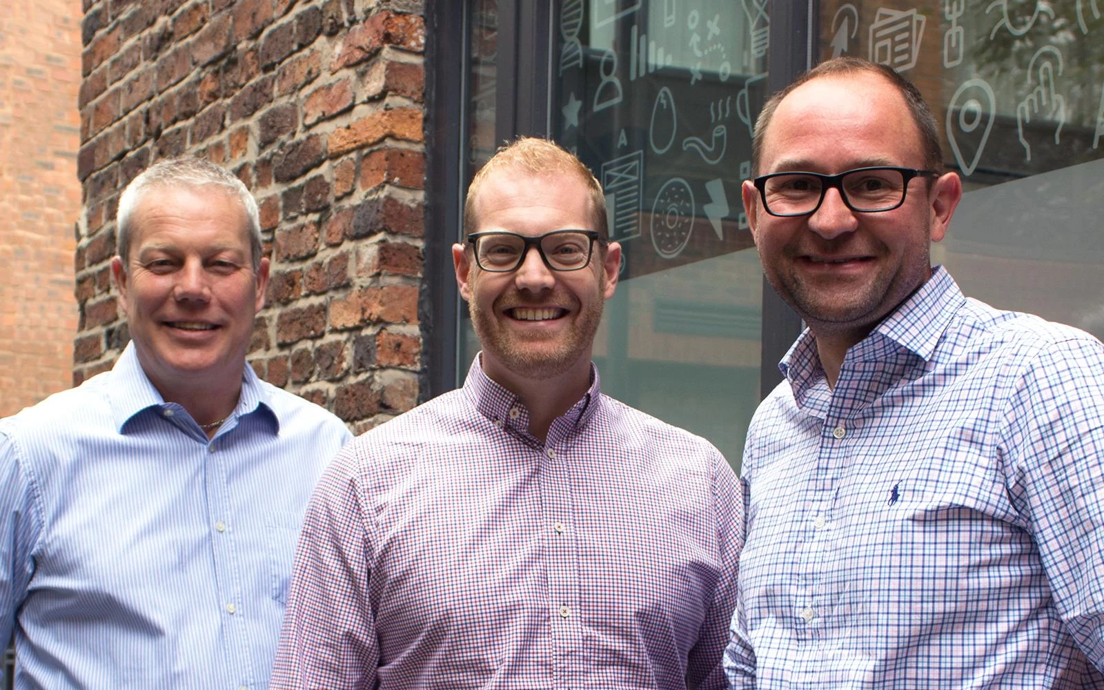 From left to right - Chris Jackson, Andy Hey, Jonathan Filewood
