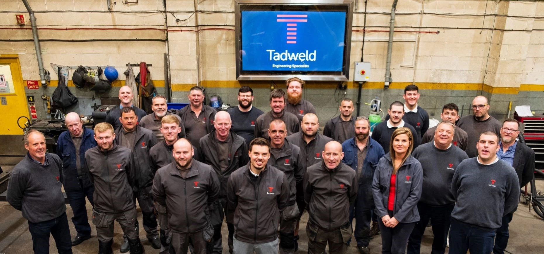 Tadweld team at the factory in Tadcaster