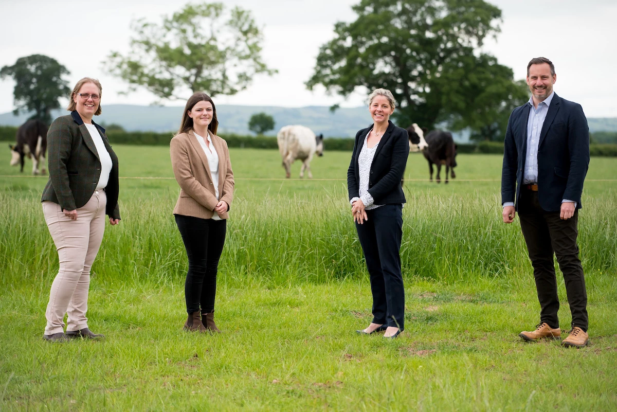 FBC Manby Bowdler’s Agricultural & Rural Services Team (l-r) L-R Sarah Baugh, Megan Price, Anna Russell and Tom Devey.