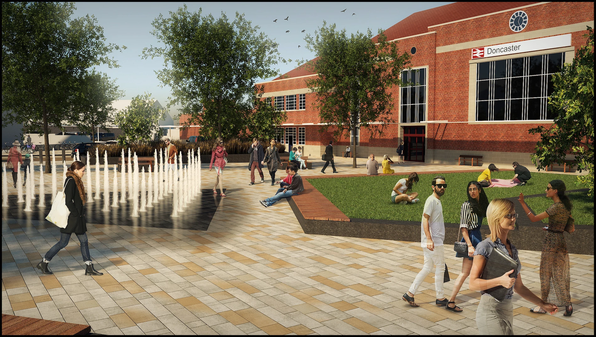 Doncaster station redevelopment.