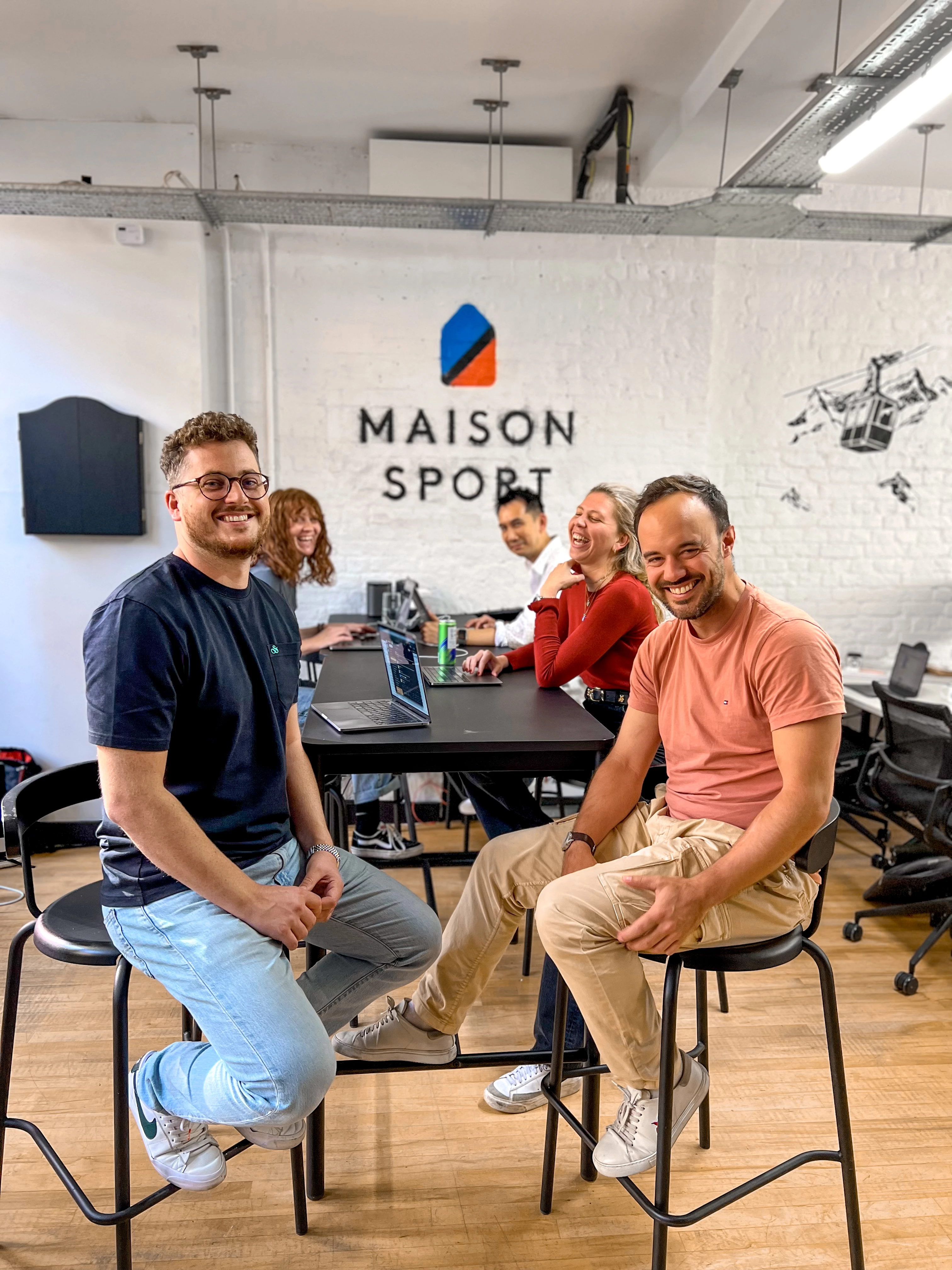 The Maison Sports team in their offices.