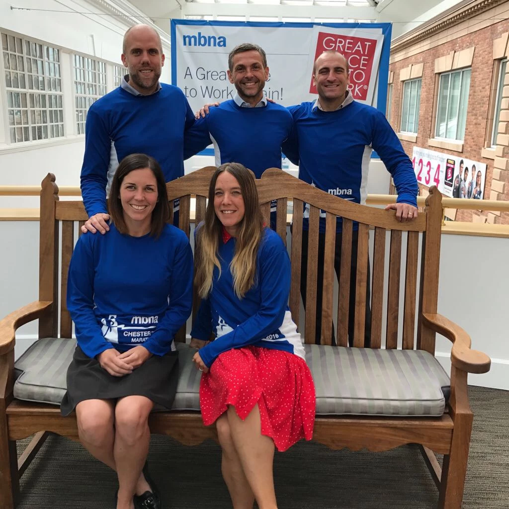 Some of MBNA's Chester Marathon Runners