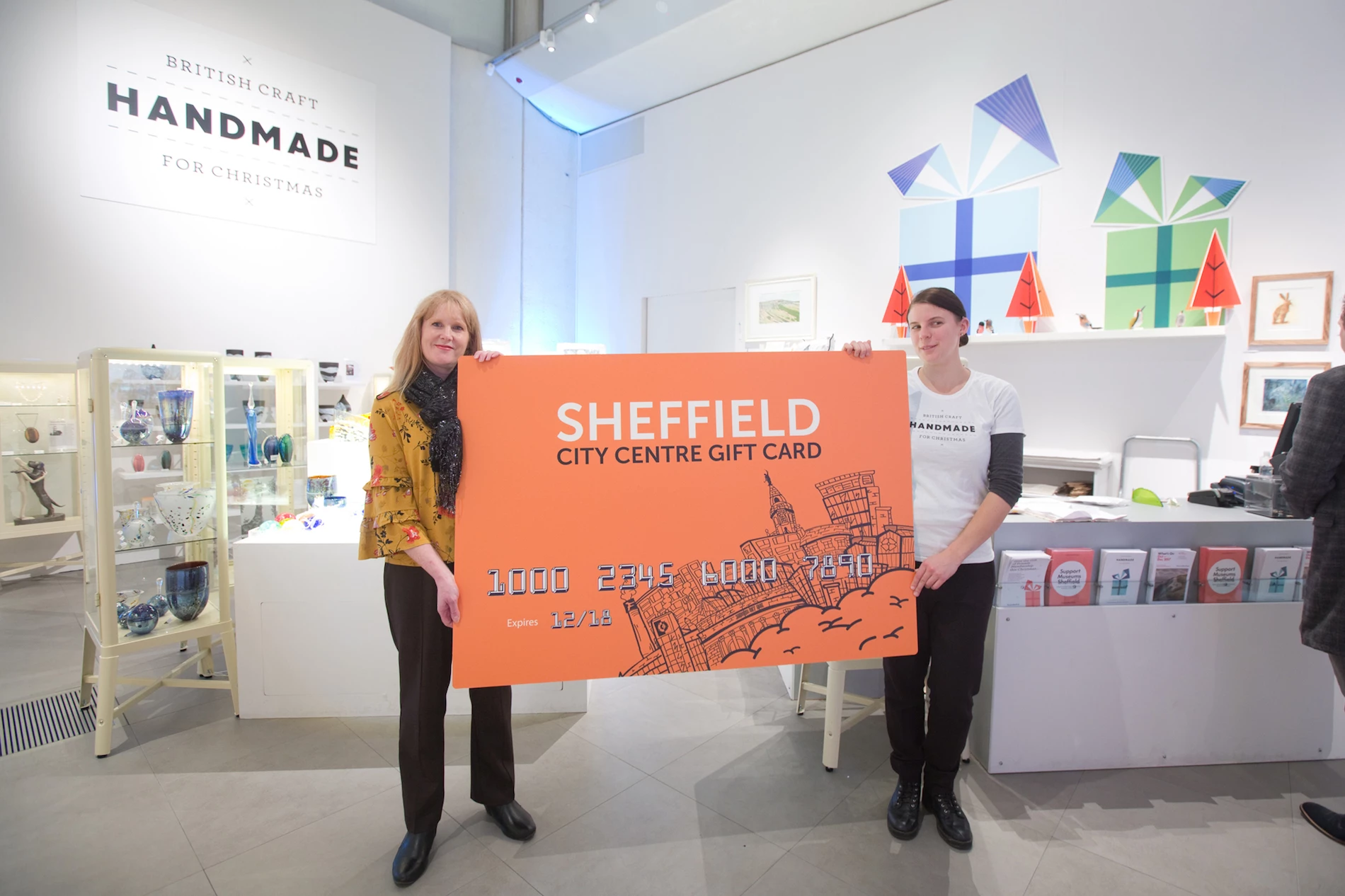 Charlotte Noble, retail supervisor at Museums Sheffield and Diane Jarvis, Sheffield BID manager.