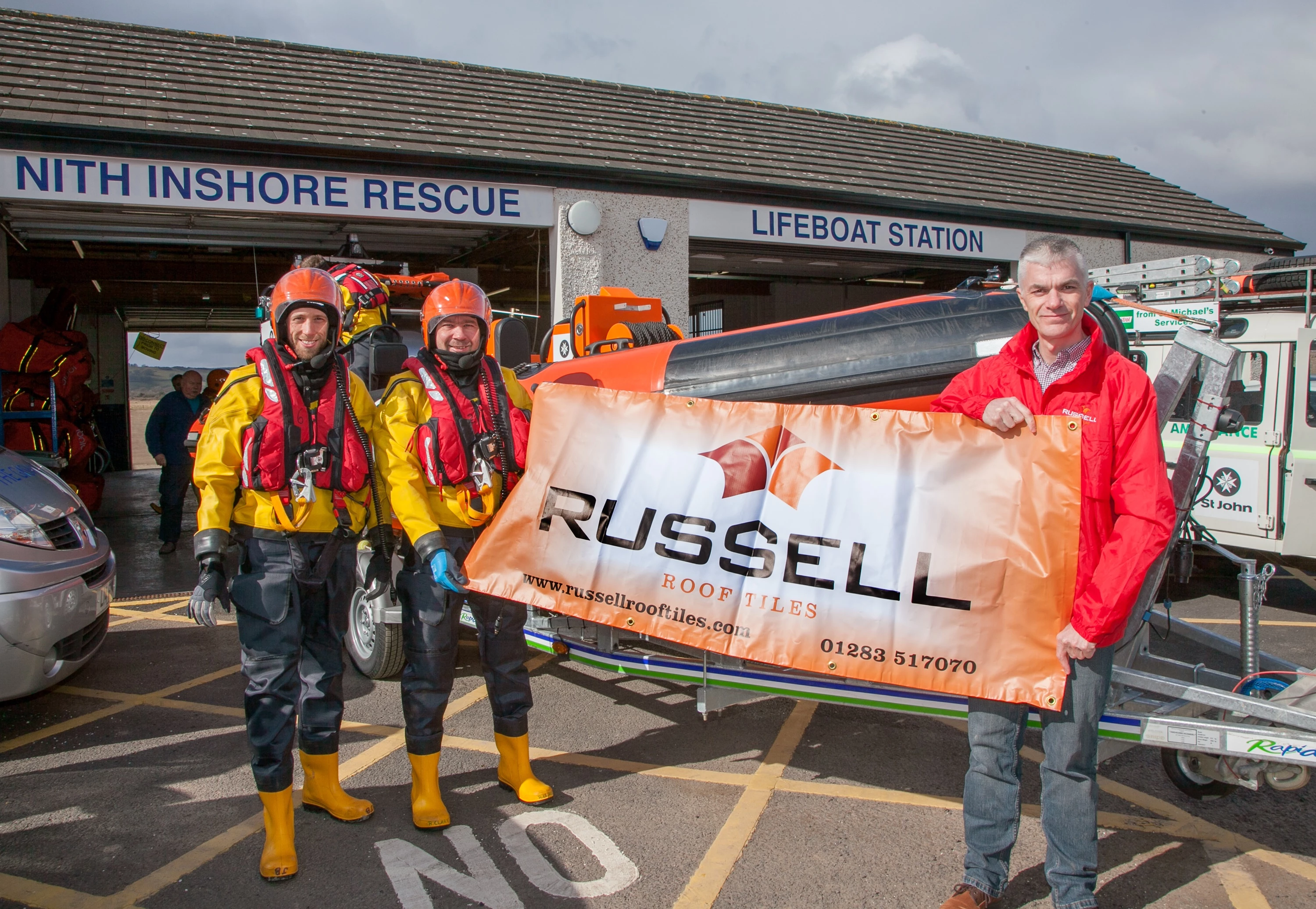 Russell Roof Tiles support Nith Inshore Rescue 