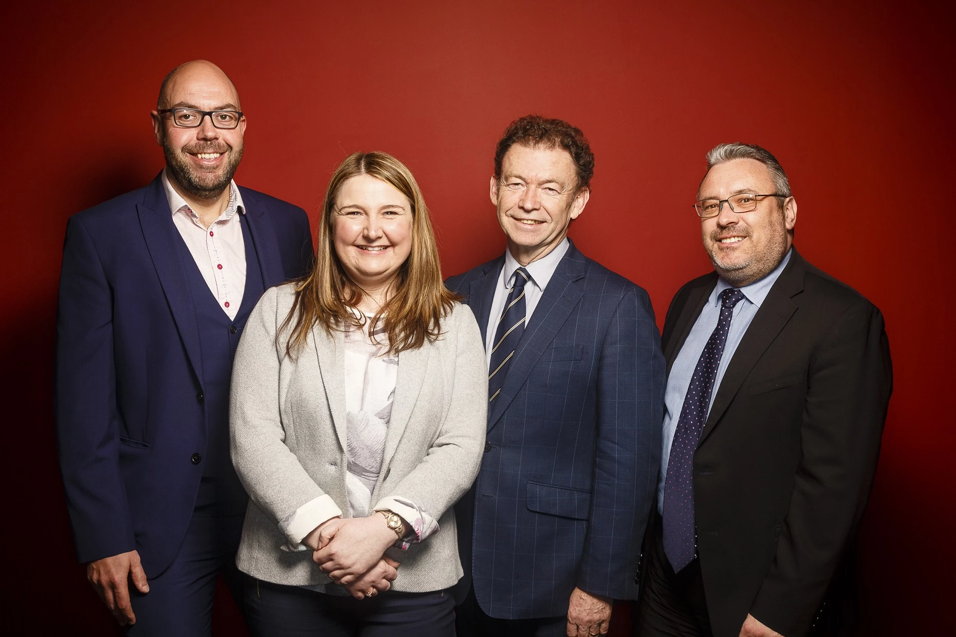 Endeavour Partnership’s new management team, l-r Lee Bramley, Sharon Hutchinson, Paul Bury and Stephen Elliott