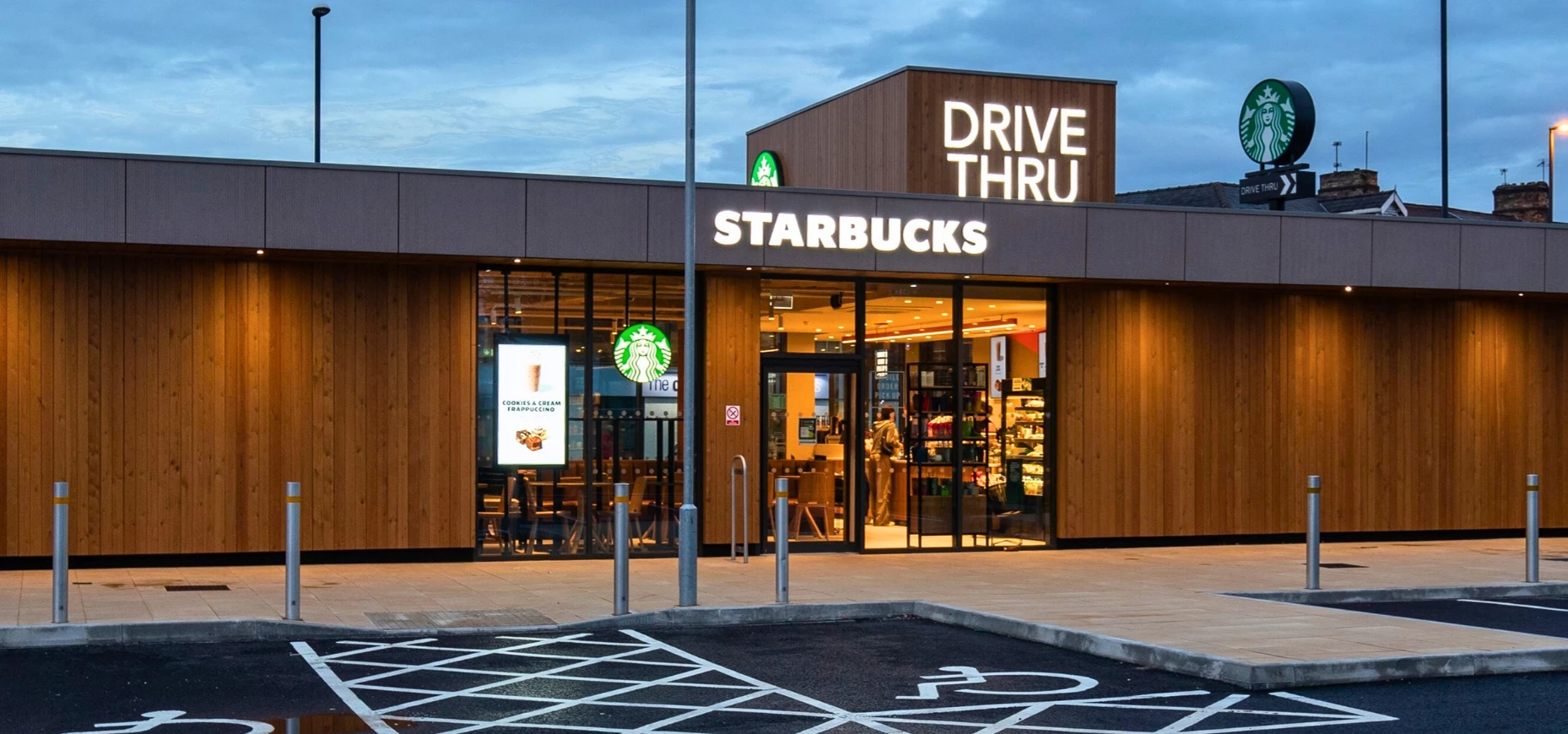 New Starbucks drive-thru café at Europarc