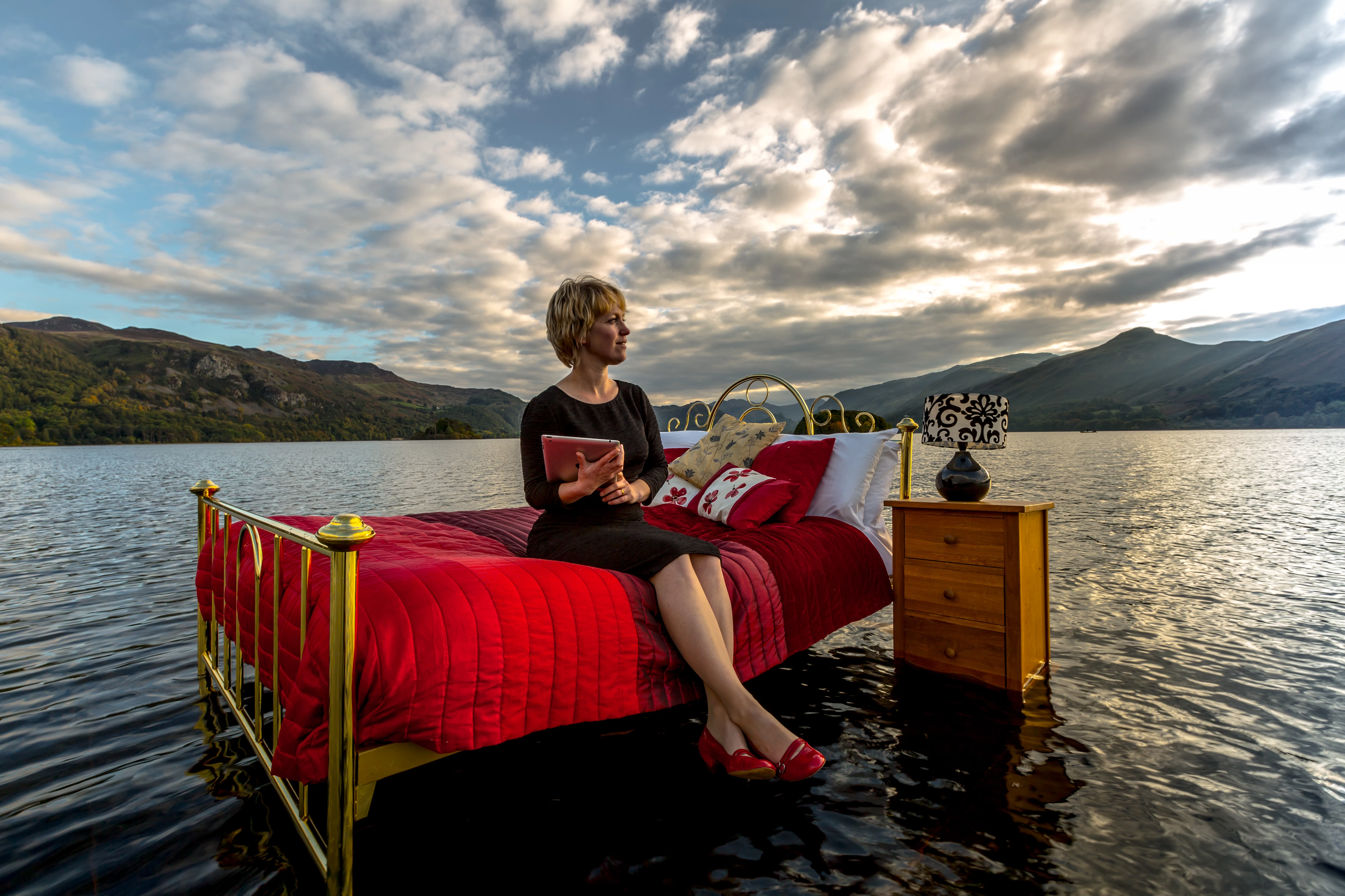 Sally Fielding on Derwentwater