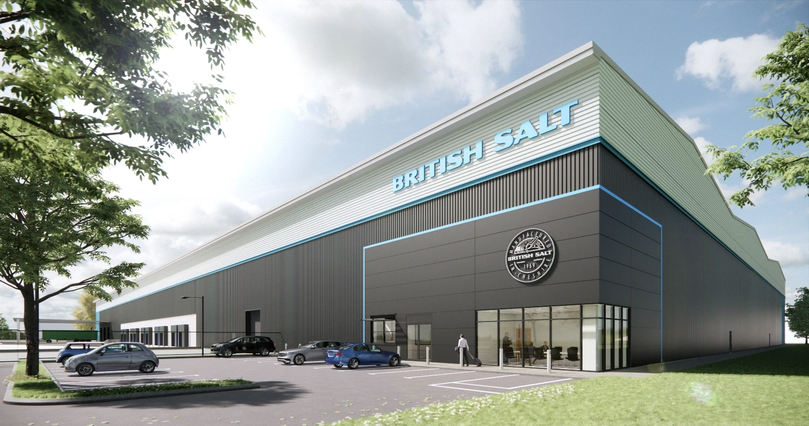 CGI of the new warehouse for British Salt