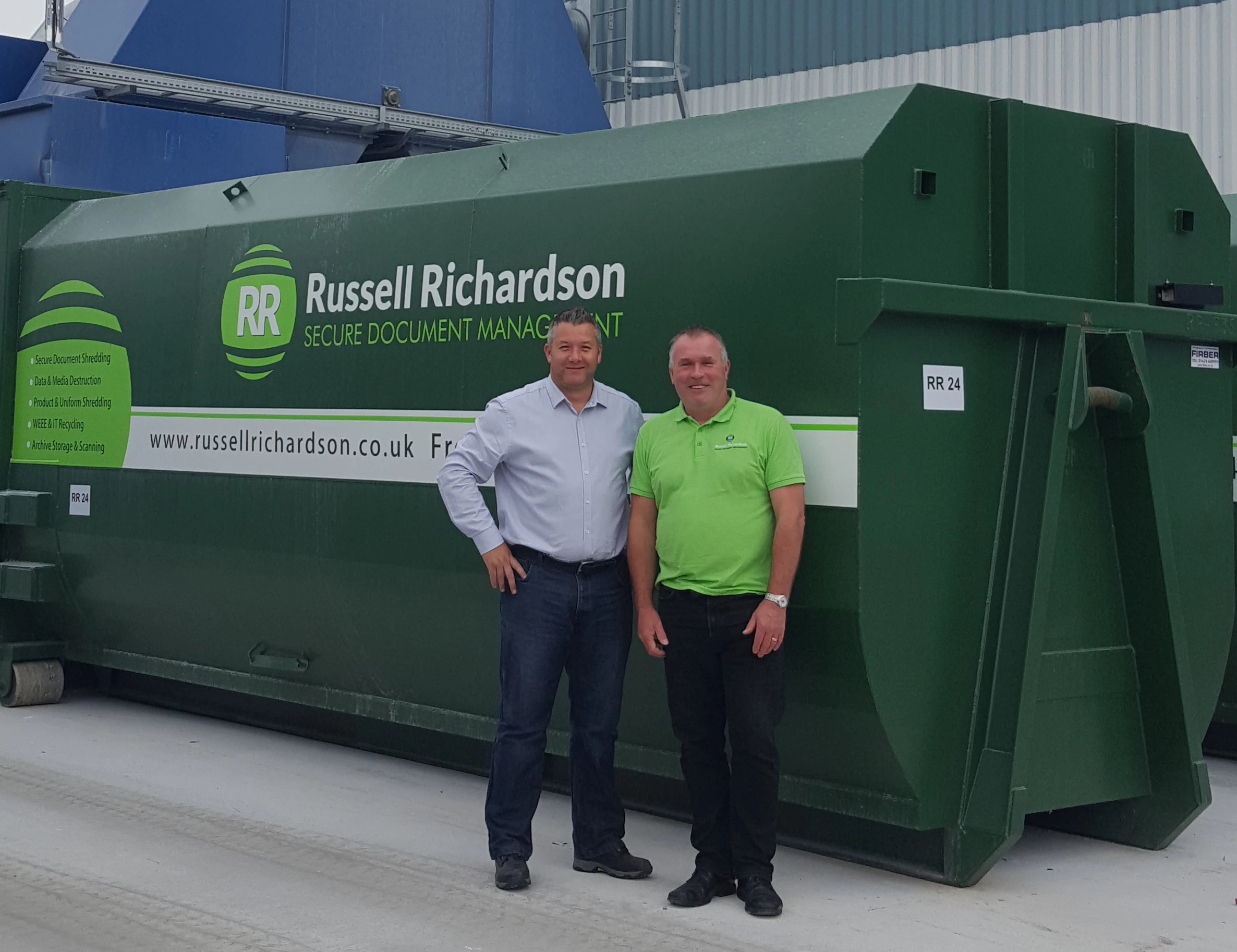 Phil Mott, Bluetree Group supply chain manager, left, with Russell Richardson MD Jonathan Richardson