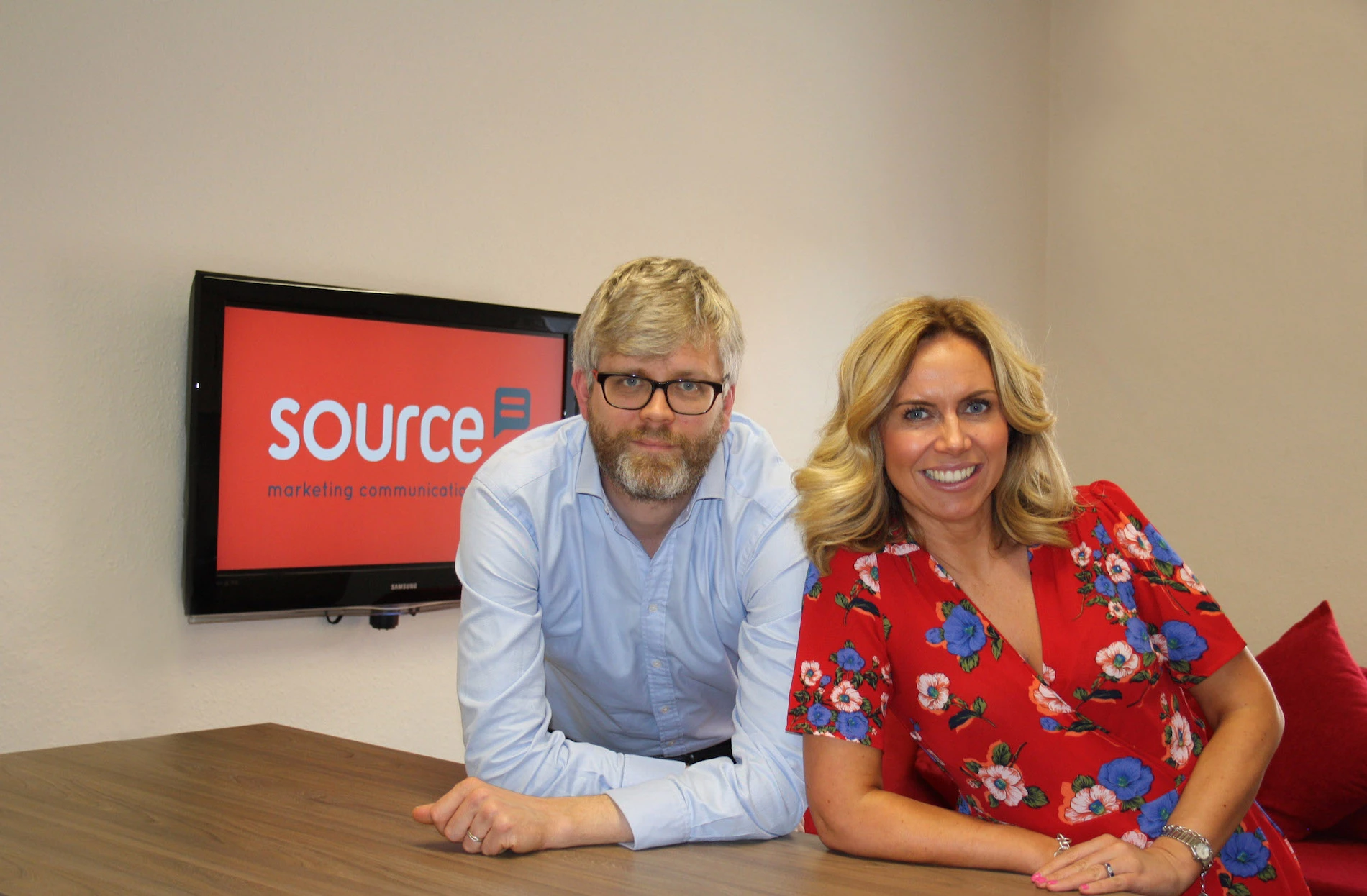 Daniel Kennedy and Martha Phillips of Leeds-based Source Marketing Communications