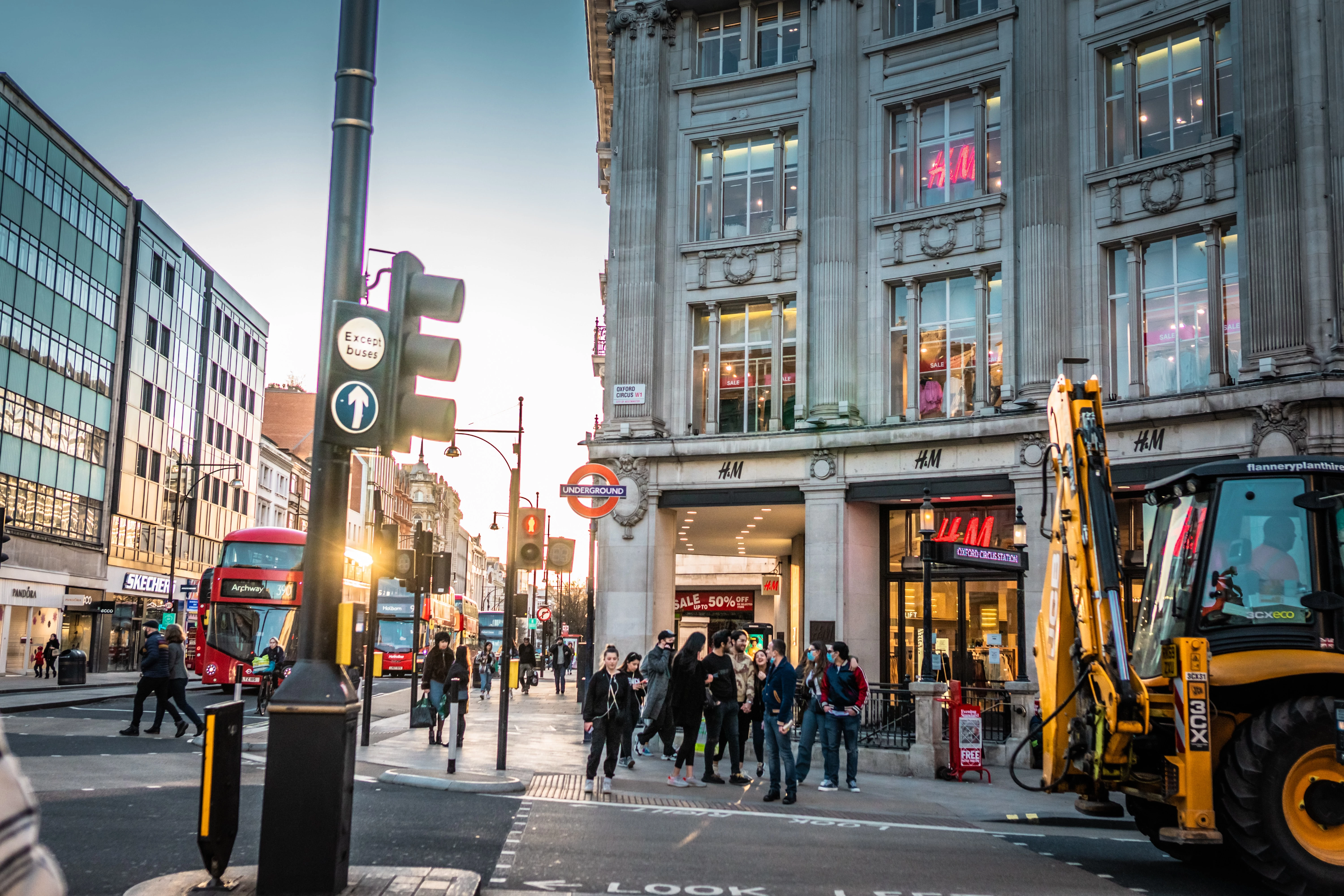 Shoppers on Oxford Street in London