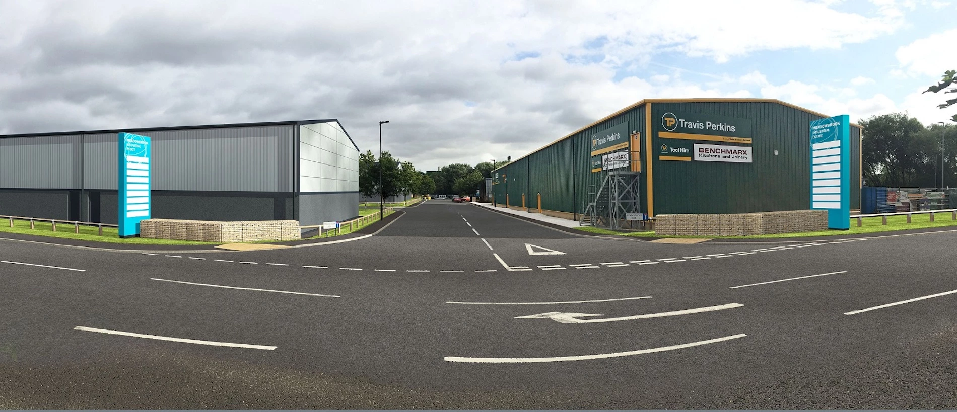 Proposed entrance to Meadowbrook Industrial Estate.