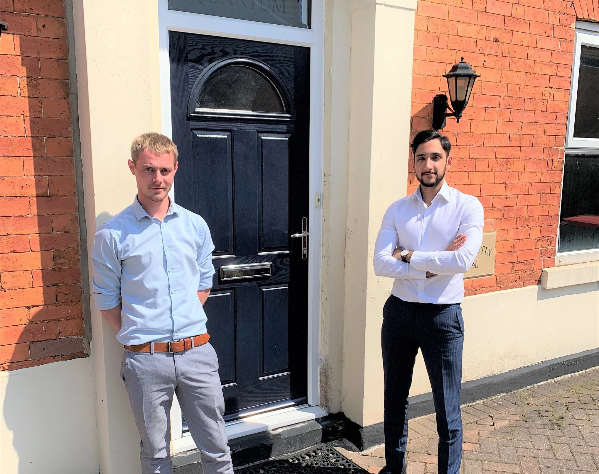 Amraj Badesha (right), newly appointed consultant for Quantum CPM, with James Laister-Farrar (left), consultant for Quantum Consult.