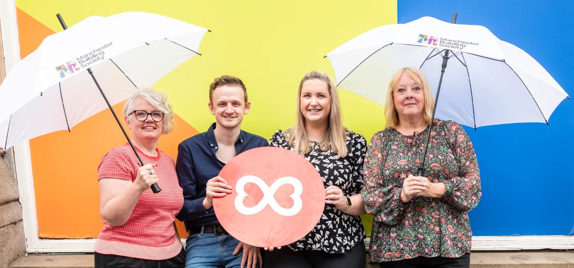 L- R Rachel Hirst, deputy chief executive at Forever Manchester, Haydn Goodwin and Emily Mesce both senior mortgage administrators from Manchester Building Society, and Jean Mills director of philanthropy from Forever Manchester.jpg