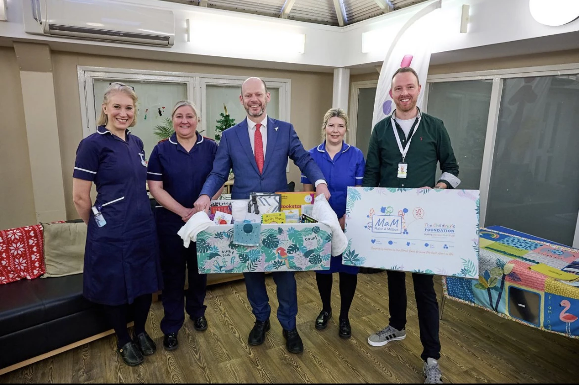 North Of Tyne Mayor Jamie Driscoll Meets Sean Soulsby, CEO Of The Children’s Foundation, Along With Health Visitors And Midwives At Byker Sands Family Centre