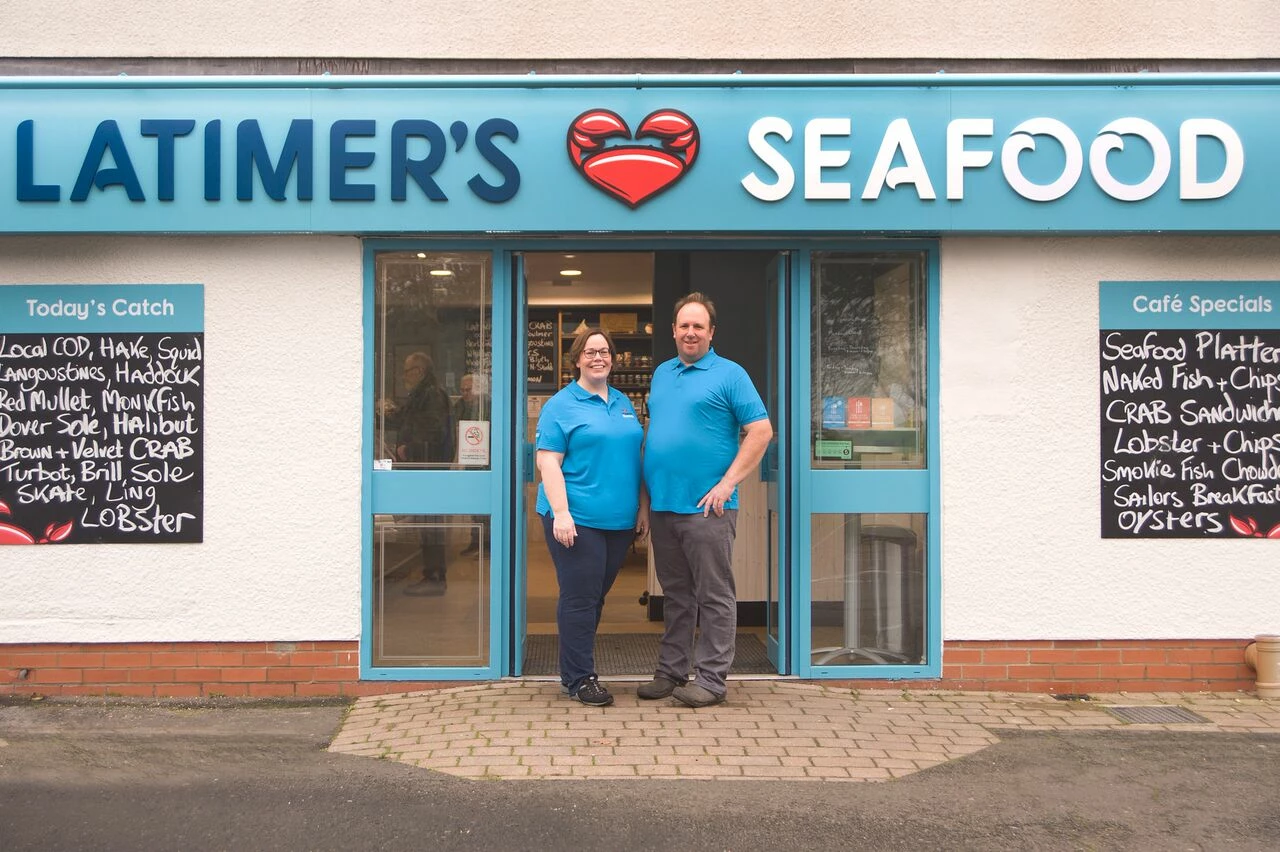 Ailsa and Robert Latimer at Latimer's Seafood Deli and Cafe