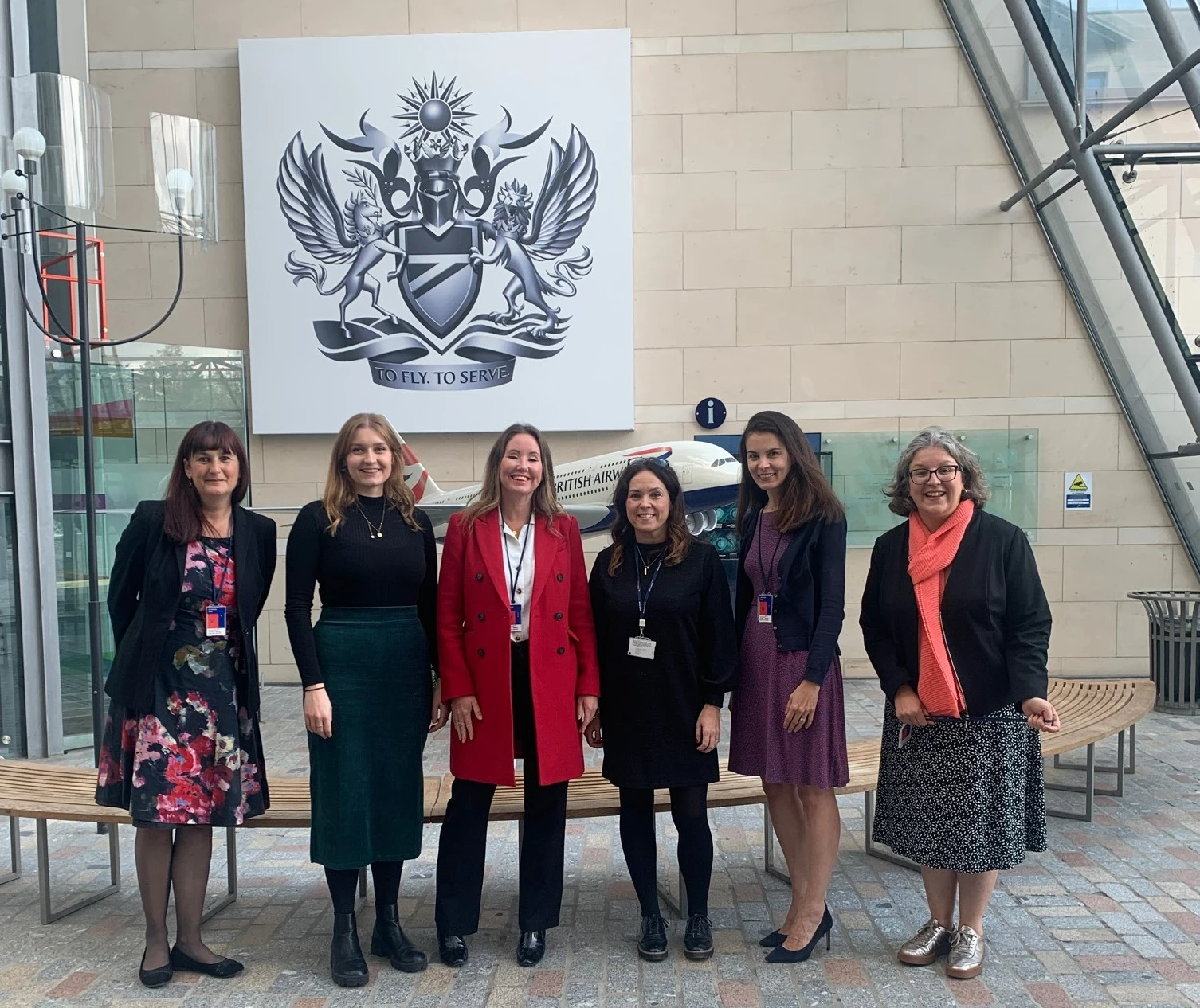 Left to right: Carla Holden, Alice Kiss, Celine Floyd, Tanya Mohamoodally, Natasha Ruffet and Stephanie Hopper