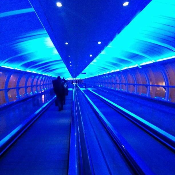 Manchester Airport MAN pathway to the Station #nofilter #mental
