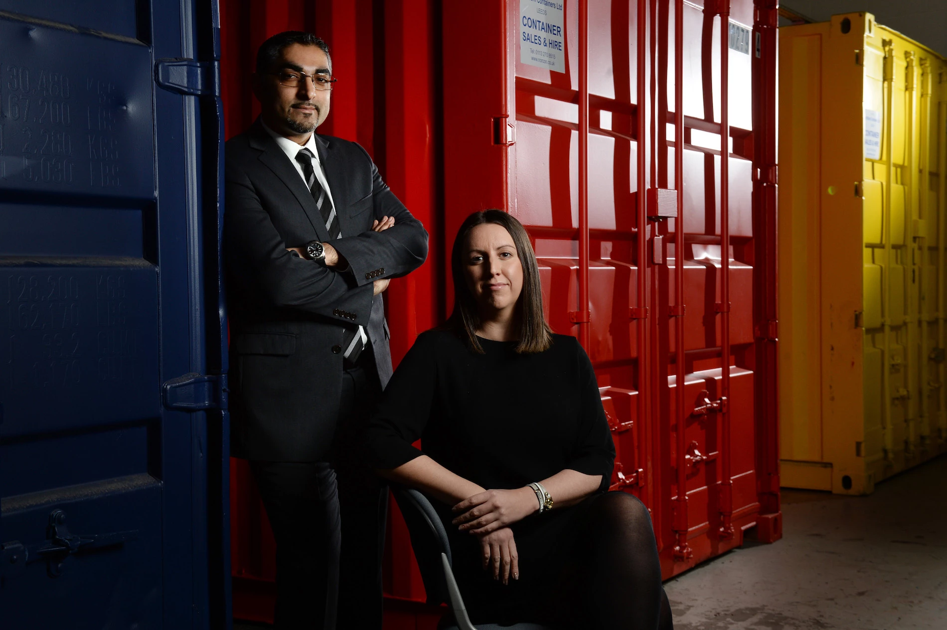 Zia Mir and Clare Riches, senior vice president commercial development.