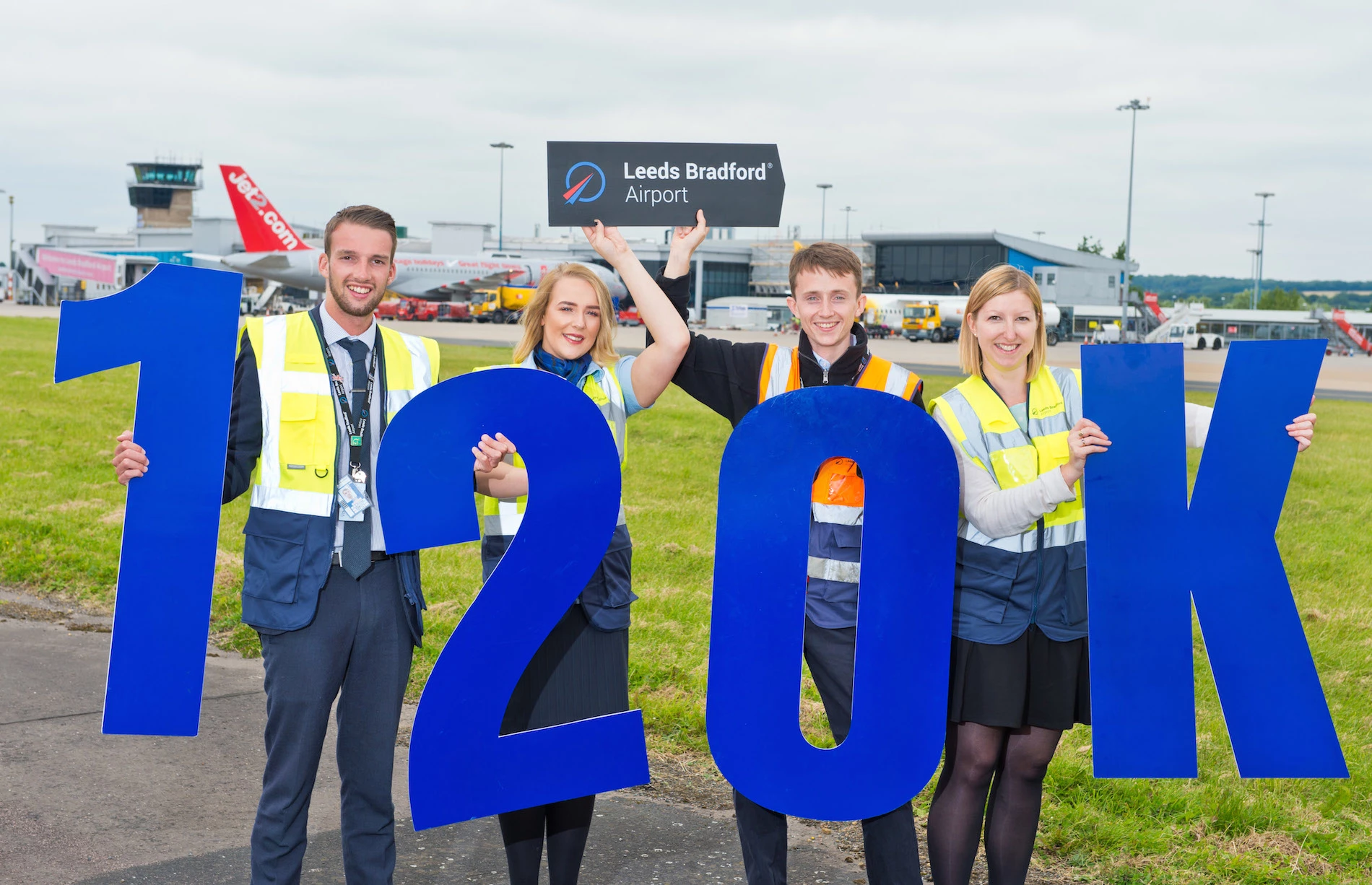 Leeds Bradford airport welcomes 120k passengers in one week. 