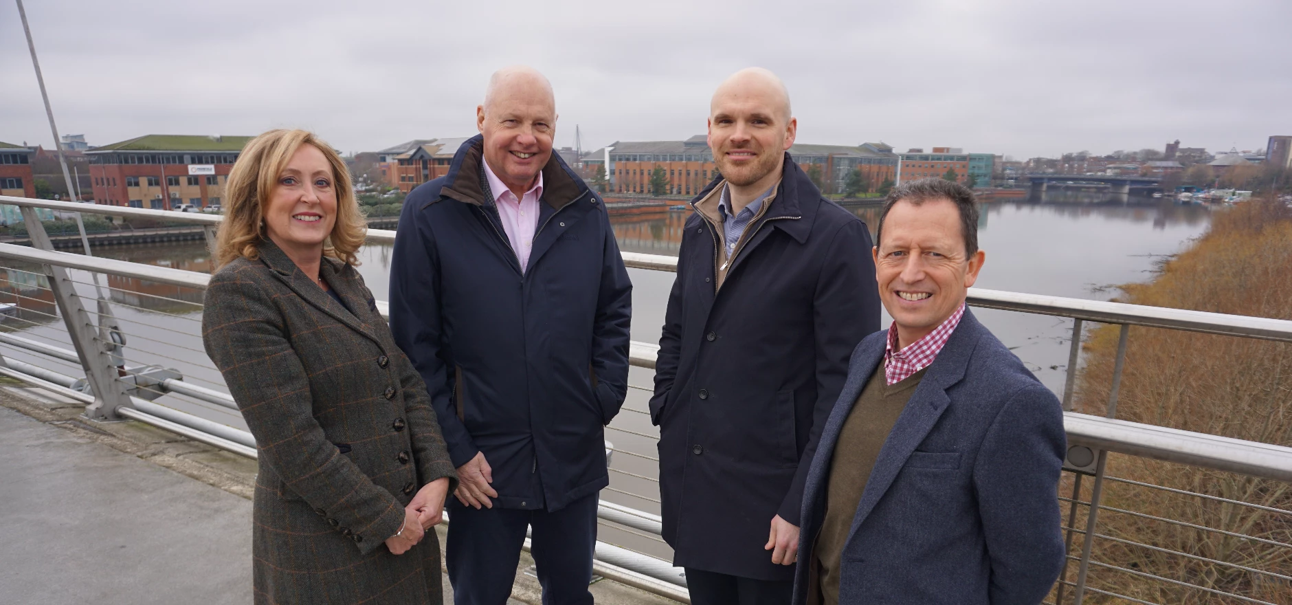 (from left) Barbara Blenkinsop, Stephen Brown, Olly Lawson and Richard Wilson.JPG