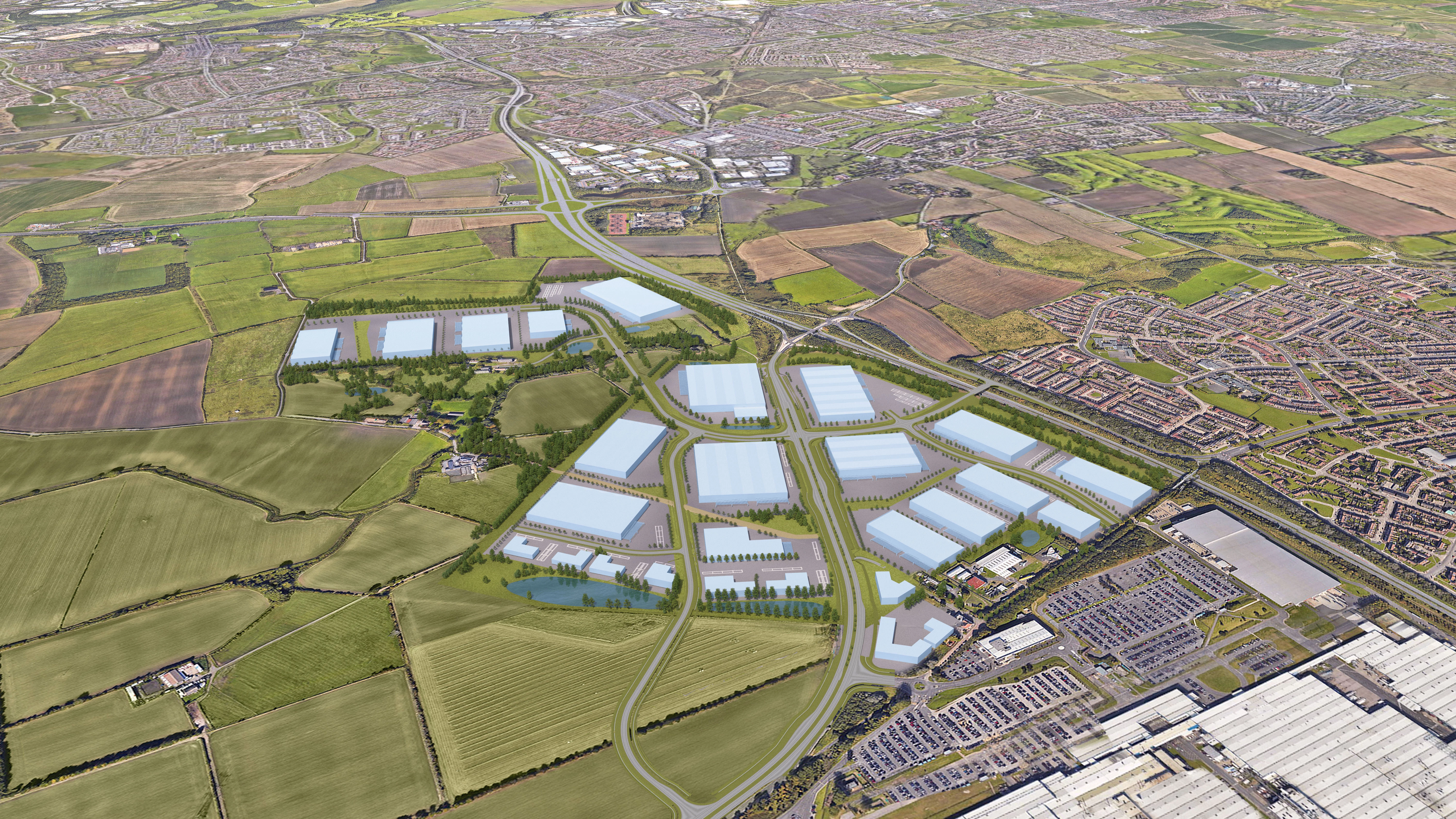 IAMP is proposed for an area close to the A19 and to the north of Nissan’s existing manufacturing plant.