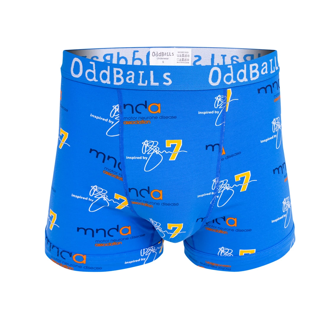 The OddBalls Rob Burrow MND Association men's boxer shorts will raise money for the charity