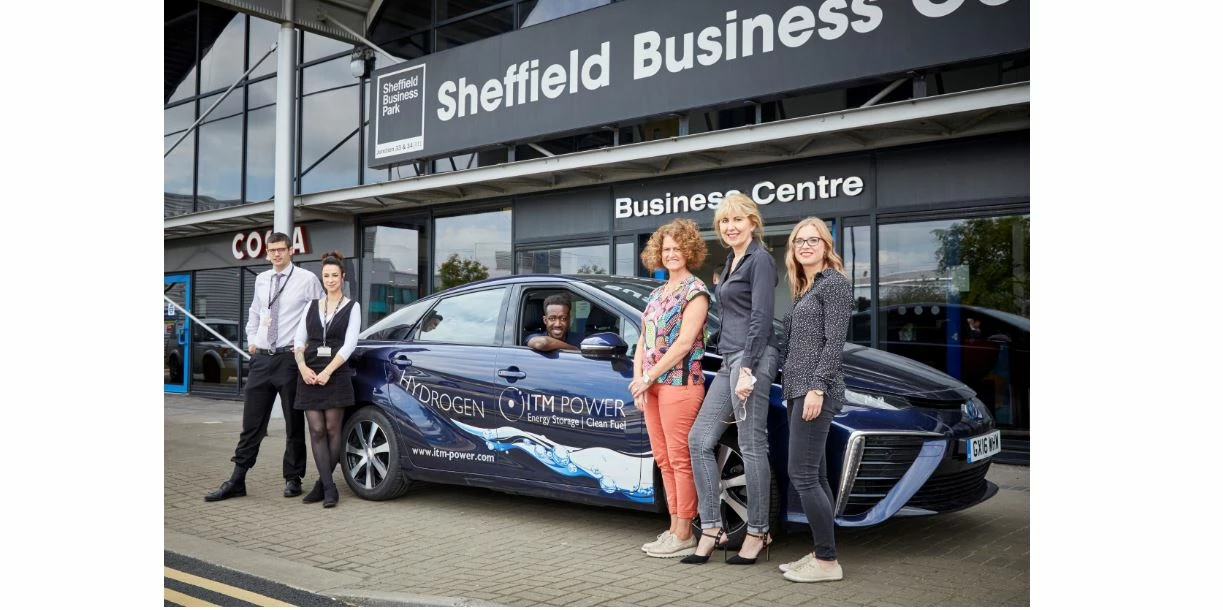Representatives from The University of Sheffield; ITM Power; Sheffield Business Park Ltd; TPS Transport Consultants Ltd.