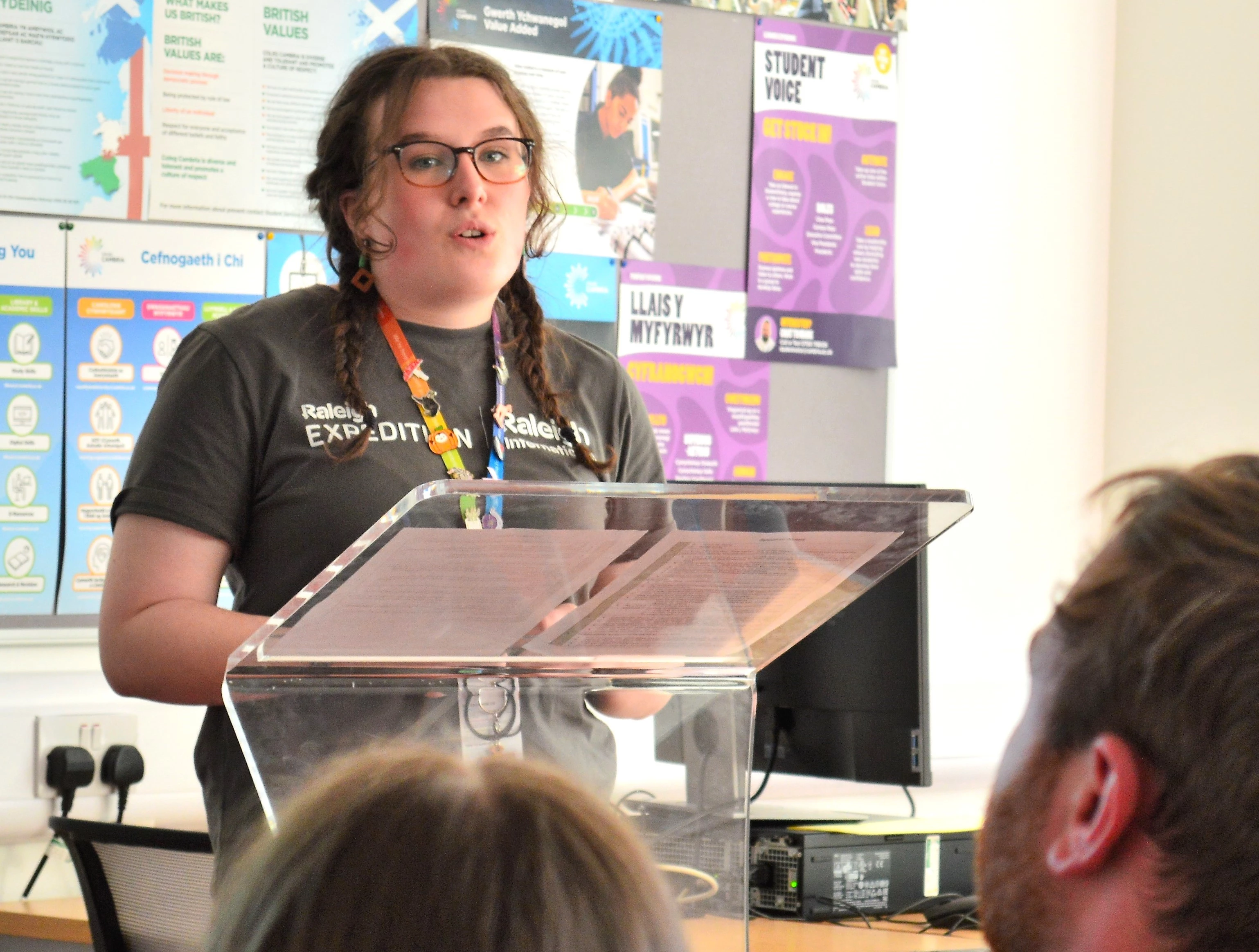 Molly Cartwright at the Northop conservation conference
