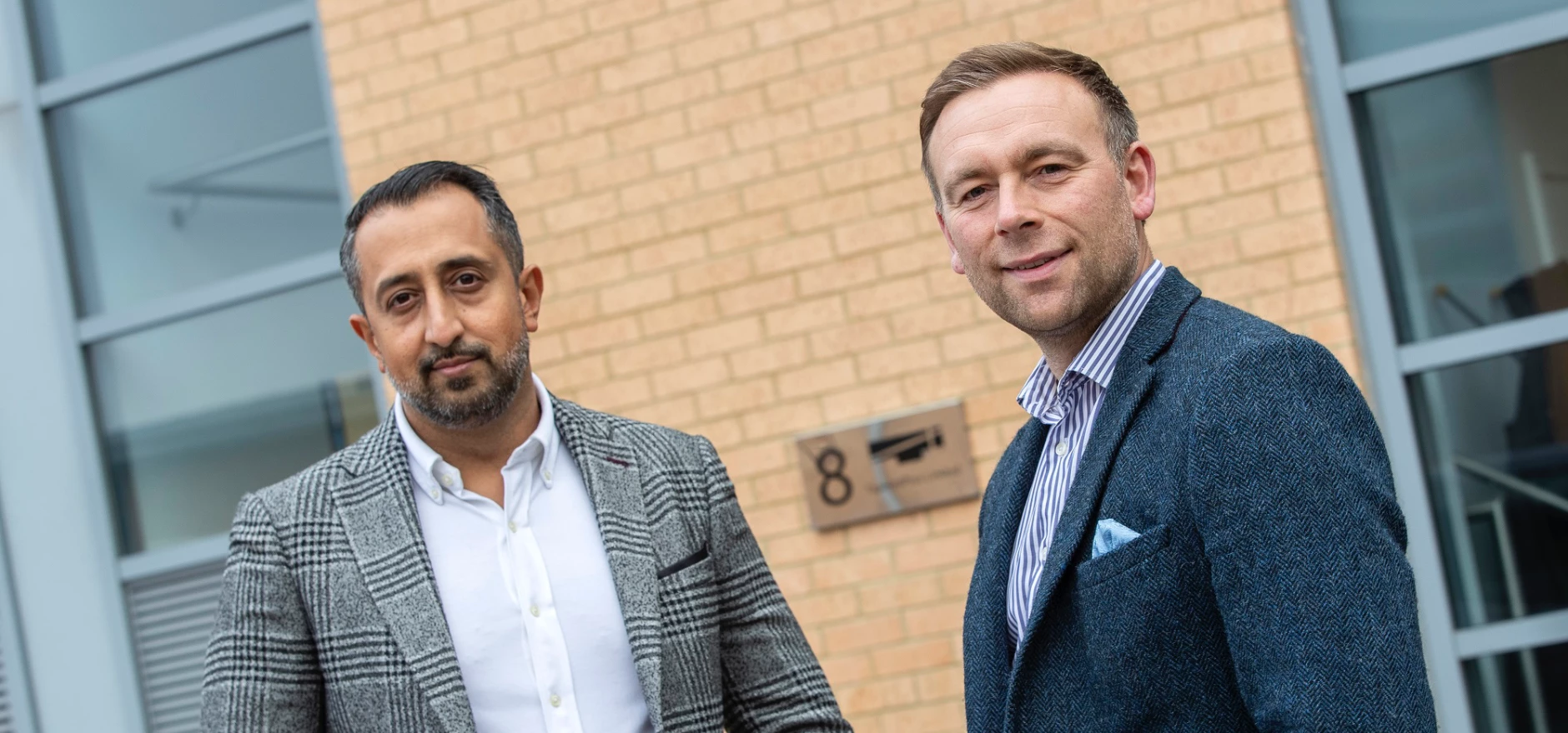 Aman Chahal, TaperedPlus chief executive, left, with Robert Vass, chief technology officer