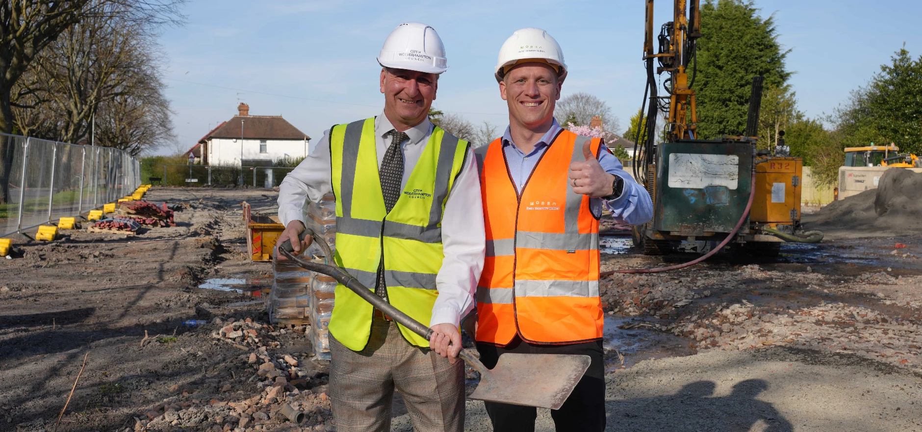 Councillor Steve Evans, the council’s Deputy Leader and Cabinet Member for City Housing on the left, Tom Broadway, MD at Morro, West Mids (right).jpg