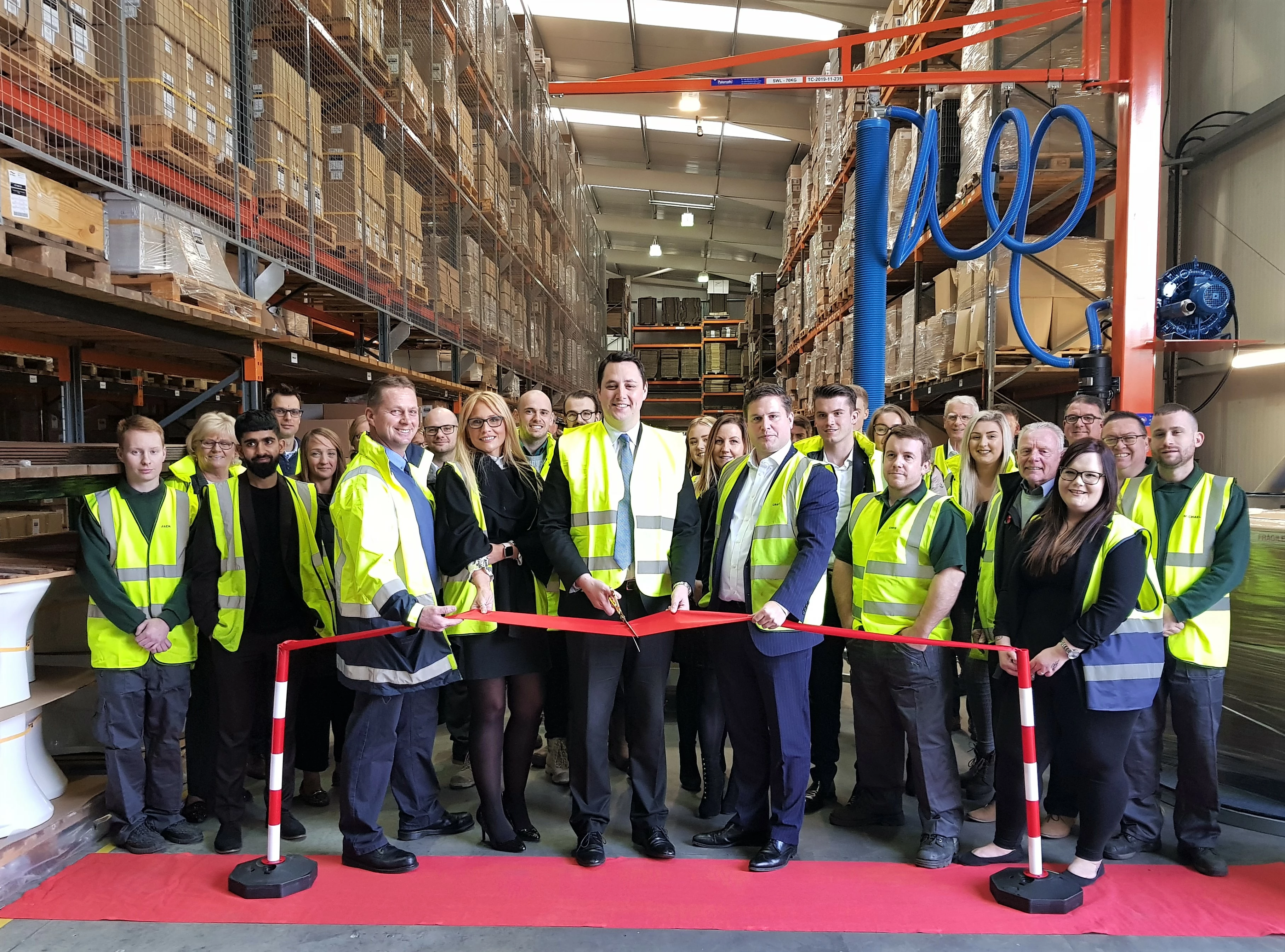 Tees Valley Mayor Ben Houchen officially opened the refurbished warehouse