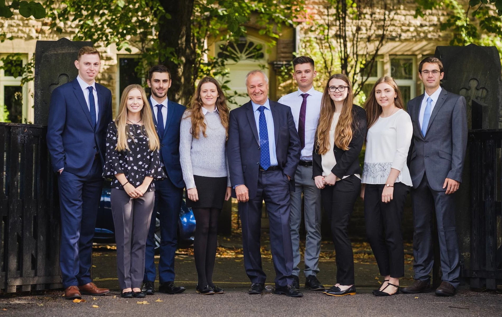 New starters Peter Deutsch, Alice-Rose Humpston, Dale Myers, Alice Wood, BHP’s managing partner John Warner, Harrison Dexter, Sophie Gledstone, Niamh O’Donnell and Sam Allin.