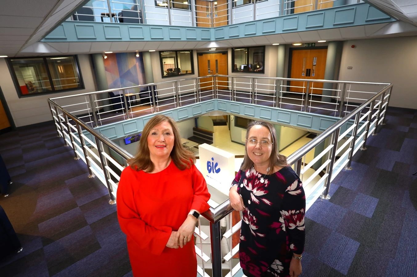 L-R: Debbie Simpson, innovation adviser  at the North East BIC, with NEL chief executive Dr Yvonne Gale.