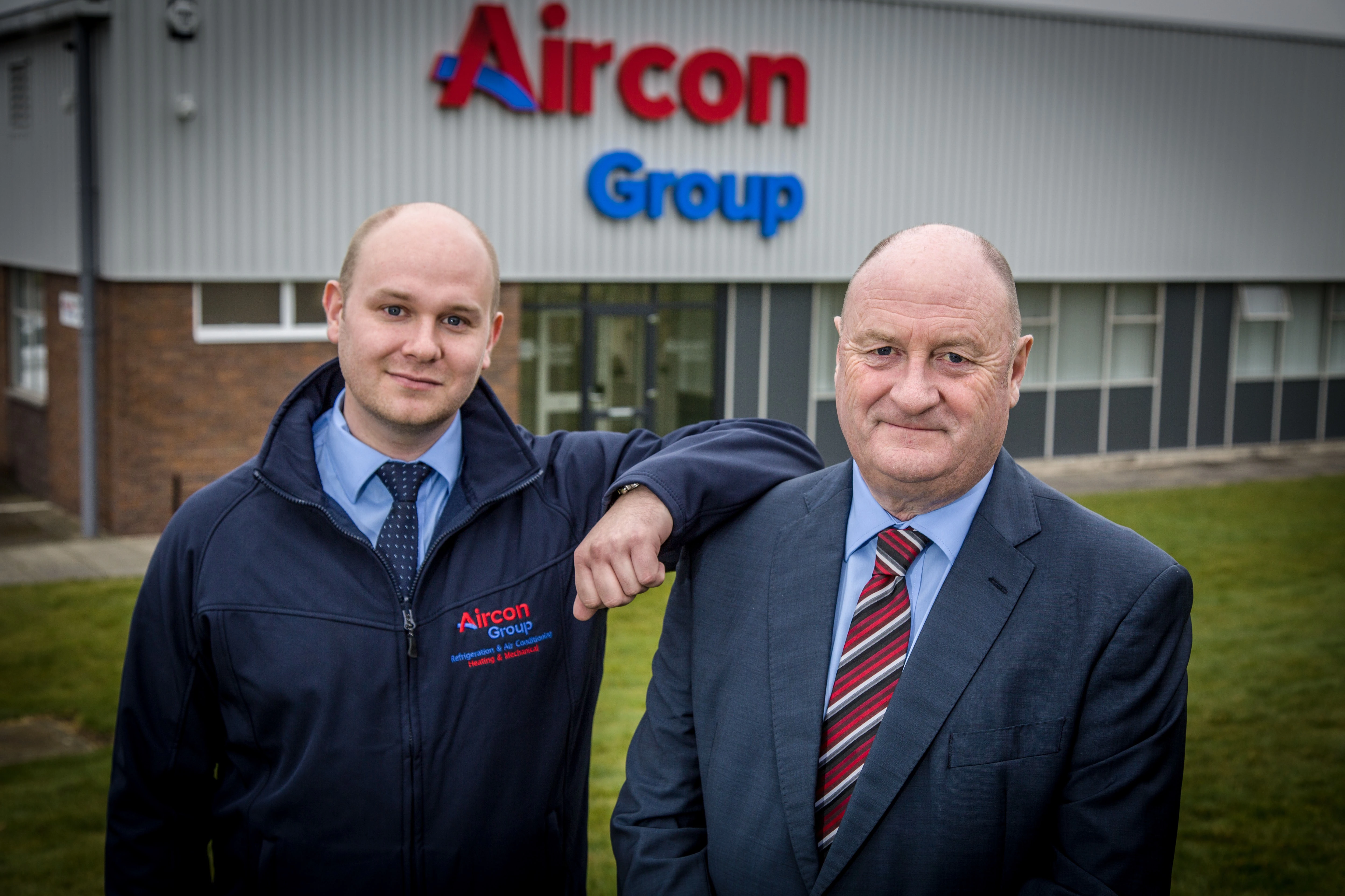 Steve Farrell Managing Director of AirCon Group and his son 